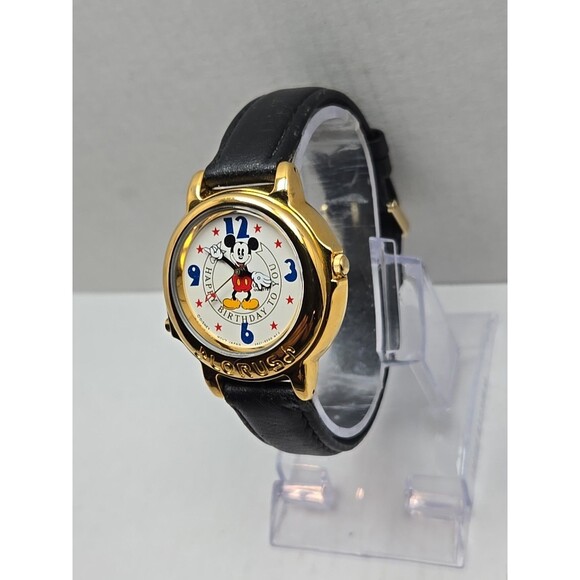 Vintage Disney Lorus Mickey Mouse Musical Happy Birthday Watch New Battery Gifts - Picture 2 of 12